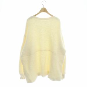 nest Robe ウールナッピングパイルクルーネックプルオーバー カットソー 長袖 F アイボリー