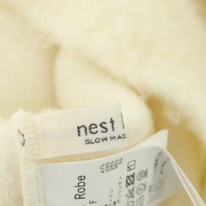 nest Robe ウールナッピングパイルクルーネックプルオーバー カットソー 長袖 F アイボリー