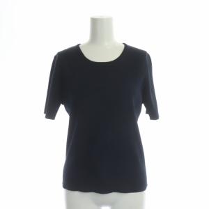 23区 20SS アンサンブル ニット シンセティックファイバー カーディガン カットソー 40 ネイビー