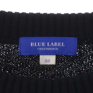 BLUE LABEL CRESTBRIDGE クルーネックニット セーター 長袖 36 ネイビー