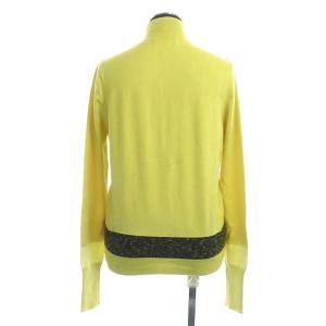 EPOCA 2点セット アンサンブル ニット カーディガン カットソー カシミヤ混 40 黄 黒 イエロー ブラック