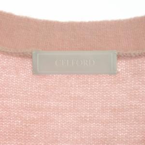 CELFORD 21AW ビジュー釦モヘアカーディガン ニット 長袖 ピンク