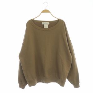 20SS T/CウラケSweat プルオーバー アパルトモン取扱い トレーナー スウェット 長袖 F キャメル