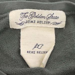 REMI RELIEF アパルトモン取扱い 21SS サイドスリットロングTシャツ カットソー クルーネック オーバーサイズ アシンメトリー 長袖