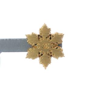 ヴィンテージ ピアス ココマーク スノーフレーク 雪の結晶モチーフ 片耳用 ゴールド色 01AW