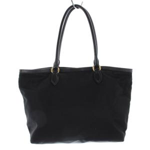 PRADA 1BG158トートバッグ ナイロン ロゴ切替 黒