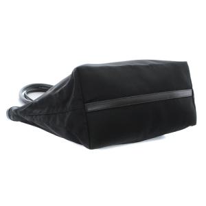 PRADA 1BG158トートバッグ ナイロン ロゴ切替 黒