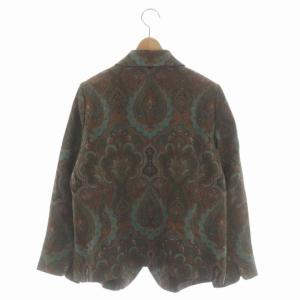 Leilian シルク 総柄 スプリングジャケット 13+ マルチカラー