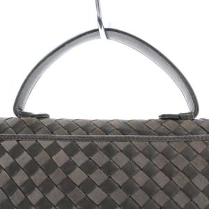 BALLY ハンドバッグ レザー ロゴ グレー