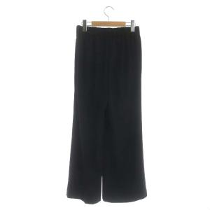 Deuxieme Classe 22SS gracefully パンツ ワイド イージー センタープレス 36 ブラック