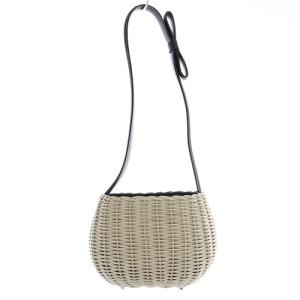 PAULE KA かごバッグ ワンショルダーバッグ べージュ 黒 ブラック