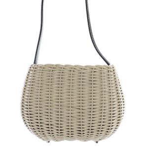 PAULE KA かごバッグ ワンショルダーバッグ べージュ 黒 ブラック