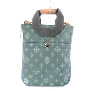 russet ウォレットバッグ ショルダーバッグ ハンドバッグ 2way モノグラム 総柄 ブルー