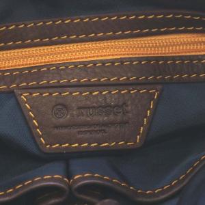 russet ハンドバッグ ショルダーバッグ 2way モノグラム 総柄 ナイロン ダークブラウン