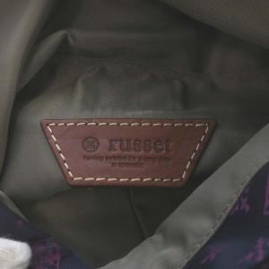 russet ショルダーバッグ ワンショルダー クラッチバッグ モノグラム 総柄 パープル