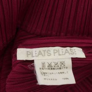 PLEATS PLEASE ISSEY MIYAKE プリーツカットソー タートルネック 長袖 プルオーバー 4 パープル