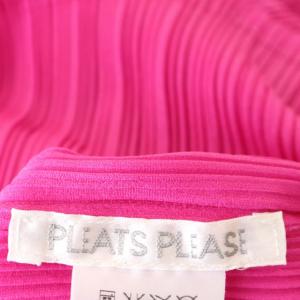 PLEATS PLEASE ISSEY MIYAKE プリーツカットソー 長袖 タートルネック プルオーバー 3 ピンク