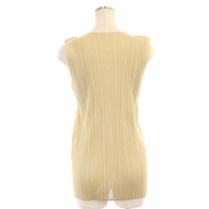 PLEATS PLEASE ISSEY MIYAKE ノースリーブ カットソー プルオーバー 4 ベージュ