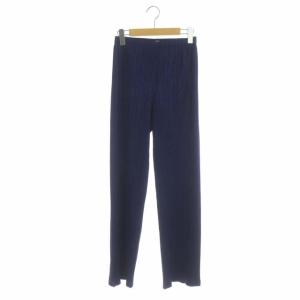 プリーツパンツ イージーパンツ 4 ブルー