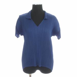 PLEATS PLEASE ISSEY MIYAKE プリーツ セットアップ カットソー プルオーバー 半袖 スカート ロング ブルー