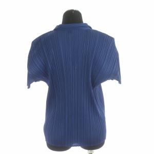 PLEATS PLEASE ISSEY MIYAKE プリーツ セットアップ カットソー プルオーバー 半袖 スカート ロング ブルー
