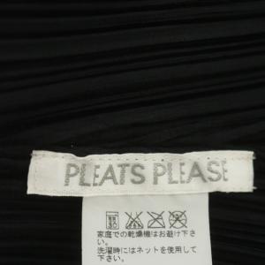 PLEATS PLEASE ISSEY MIYAKE プリーツ カーディガン 長袖 3 ブラック