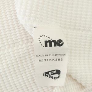 me ISSEY MIYAKE カットソー ノースリーブ タートルネック 白 ホワイト