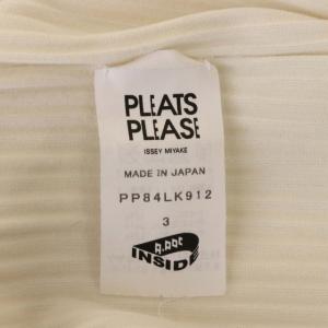 ISSEY MIYAKE A-POC フリンジ カットソー モックネック 半袖 3 オフホワイト