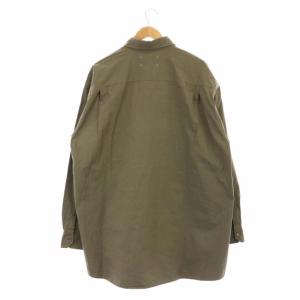 Maison Margiela MM10 20AW プレーン オーバーシャツ ボタンダウン 長袖 39 カーキ