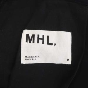 MHL. ワイドパンツ ベルト アンクル丈 ボタンフライ 2 ブラック