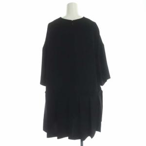 ENFOLD 21SS PEツイル プリーツプルオーバー カットソー 長袖 38 ブラック