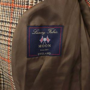 Brooks Brothers テーラードジャケット グレンチェック エルボーパッチ 背抜き シングル 2B ベージュ