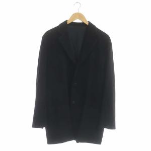 テーラードジャケット 総裏地 ウール アンゴラ 黒 ブラック