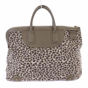TOFF&LOADSTONE トートバッグ ハンドバッグ レオパード柄 鶯茶 茶色 ブラウン
