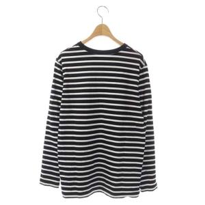 Deuxieme Classe 21AW COCO Stripe Tシャツ No5 カットソー 長袖 ボーダー プルオーバー 黒 白 ブラック ホワイト
