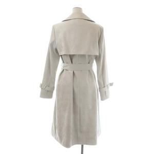ANAYI 18SS フェイクスエードトレンチコート スプリングコート ロング 38 ライトグレージュ