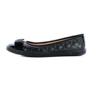 Salvatore Ferragamo パンプス ヴァラリボン キルティング レザー 6 ブラック