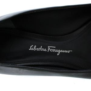 Salvatore Ferragamo パンプス ヴァラリボン ポインテッドトゥ 5.5 23cm ブラック