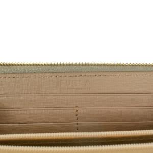 FURLA BABYLON 長財布 ラウンドファスナー レザー グレー