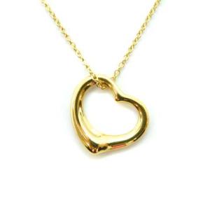 TIFFANY&Co. ネックレス オープンハート K18YG イエローゴールド