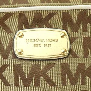 MICHAEL Michael Kors ショルダーバッグ MKロゴ レザー ベージュ