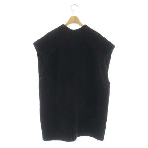 ATON 22AW WOOL MOLE クルーネックニットベスト2 黒