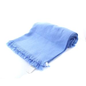 GALERIE VIE 21AW ストール マフラー カシミヤ フリンジ 水色