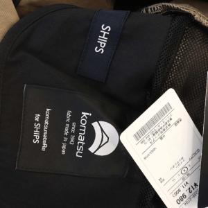 SHIPS イージーパンツ テーパード 小松マテーレ 撥水 ナイロン ストレッチ M ベージュ