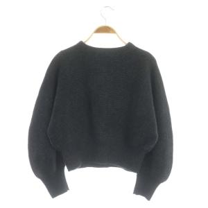 ANAYI 21AW ウォッシャブルラクーンドルマン プルオーバー ショート丈 長袖 36 グレー