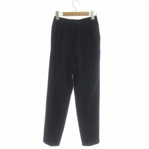 ANAYI 21AW ストレッチクロステーパードパンツ イージー 34 濃紺 ネイビー