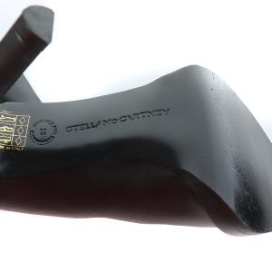 STELLA McCARTNEY ロングブーツ サイハイ ハイヒール フェイクレザー 35.5 22.5cm 黒 ブラック