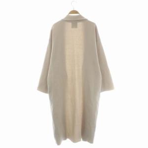 Spick&Span 21SS ダブルニットガウン カーディガン ロング 長袖 ベージュ