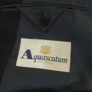 Aquascutum テーラードジャケット 2B 総裏地 ウール 98AB6 ダークグレー
