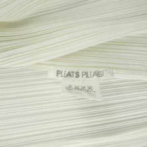 PLEATS PLEASE ISSEY MIYAKE プリーツカーディガン 七分袖 3 ホワイト